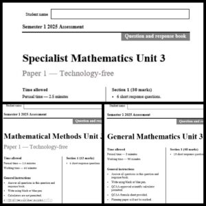2025 All Mathematics Unit 3 BUNDLE
